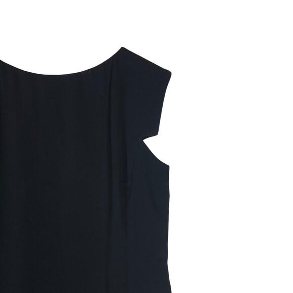 MMLaFleur Womens Black Sheath Dress Size 10 Elegant Workwear Power Classic Core - Picture 2 of 14